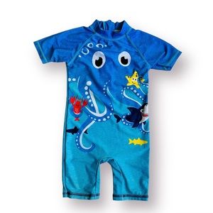 NWOT Matalan Octopus 🐙 Rashguard Size 12-18 Months